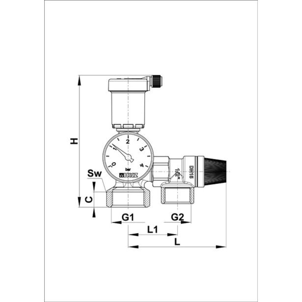 DEL ZA KOTLE KOVINA KG 115 KOTLOVSKA GRUPA LONČEK+TERMOMAN.+VENTIL