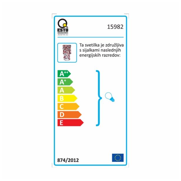 DEL ZA SVETILKO ESTO FANTASIA SENČILO