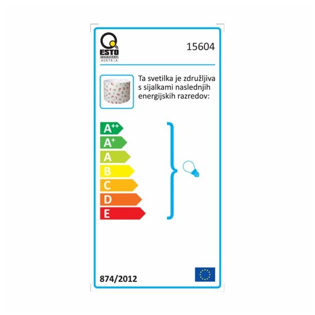 DEL ZA SVETILKO ESTO MILENA SENČILO ROŽE