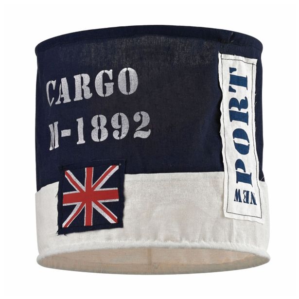 DEL ZA SVETILKO ESTO PRINT SENČILO MODRO