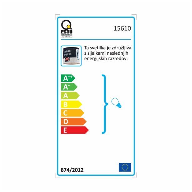 DEL ZA SVETILKO ESTO PRINT SENČILO MODRO