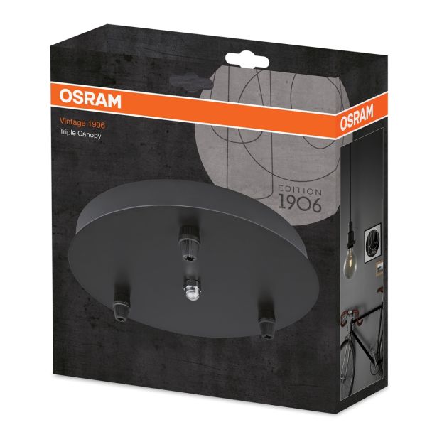 DEL ZA SVETILKO LEDVANCE OSNOVA 3X ČRNA