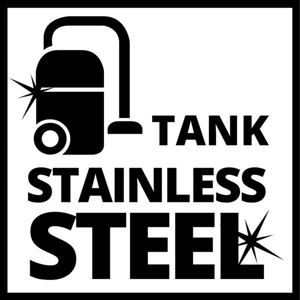 DELAVNIŠKI SESALNIK EINHELL TC-VC 1812 S 12 L; INOX; 1250 W