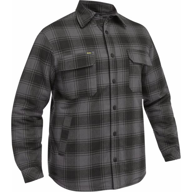 DELOVNA BLUZA/SRAJCA BISLEY SHERPA PODLOGA SIVA KARO ŠT. 4XL