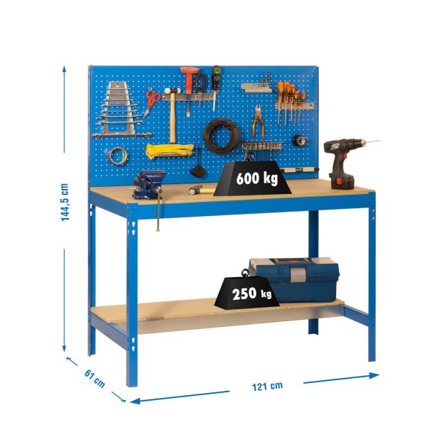 DELOVNA MIZA SIMONRACK SIMONWORK BT2 1200 MODRA/LES