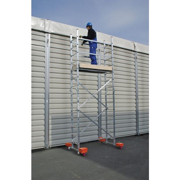 ALUMINJASTI ODER KRAUSE CORDA HINGED PODEST 1.5X0.56M DELOVNA VIŠINA 4 M