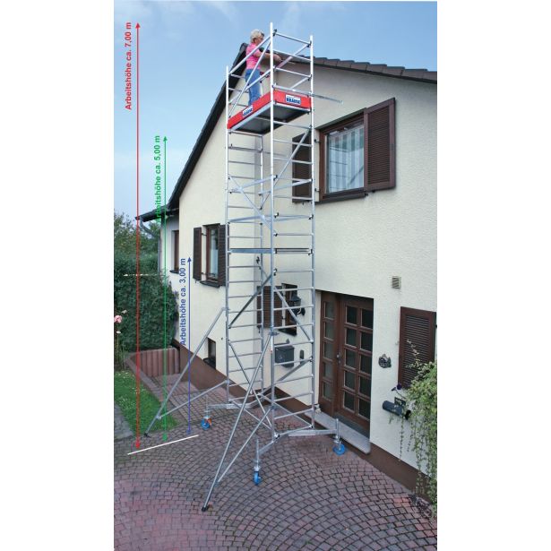 ALU VEČNAMENSKI ODER KRAUSE DELOVNA VIŠINA 7 M S KOLESI