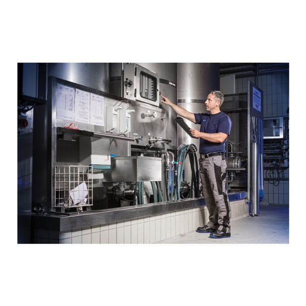 DELOVNE HLAČE ALBATROS DO PASU PROFI LINE ŠT.4XL SIVO/ČRNE