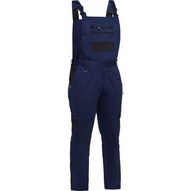 DELOVNE HLAČE BISLEY OLIVER BIB & BRACE FARMER MODRO / ČRNA ŠT. 50 R