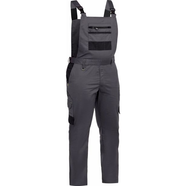 DELOVNE HLAČE BISLEY OLIVER BIB & BRACE FARMER SIVO / ČRNA ŠT. 52 R