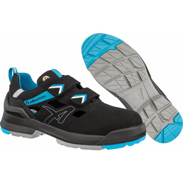 DELOVNI SANDALI ALBATROS FORGE AIR LOW S1 ESD FO SR ČRNO-MODR ŠT.:48