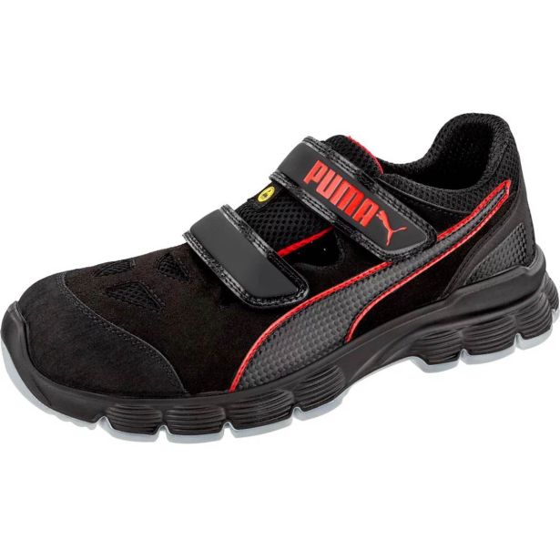 DELOVNI SANDALI PUMA AVIAT LOW S1PL ESD FO SR ČRNO-RDEČ ŠT.:41