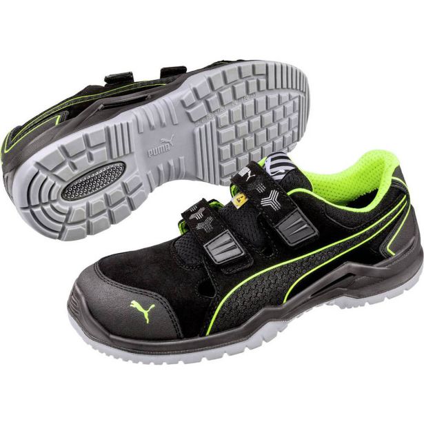 DELOVNI SANDALI PUMA NEODYME GREEN LOW S1P ESD SRC ČRNO-ZELENA ŠT.:40