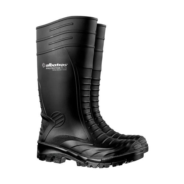 DELOVNI ŠKORNJI ALBATROS VISOKI PROTECTOR S5 SRA ŠT.42, ČRNI, PVC