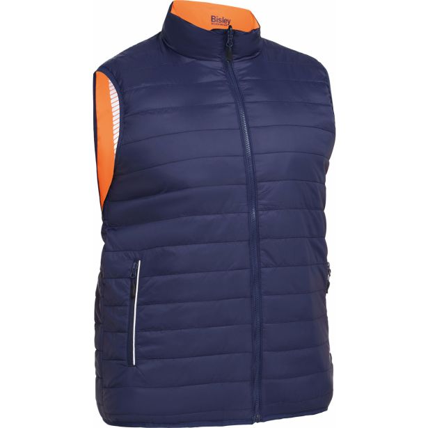 ODSEVNO OBLAČILO BISLEY PUFFER TELOVNIK ORANŽEN ŠT. 3XL OBOJESTRANSKI