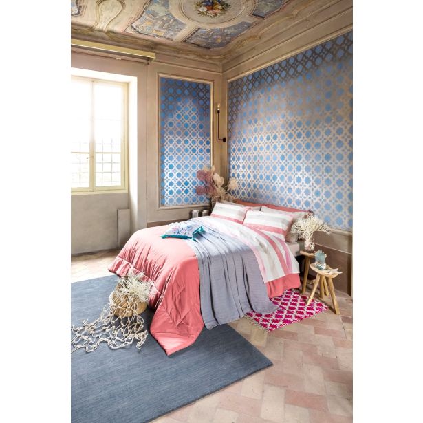 POSTELJNINA AMO LA CASA DEMETRA 140X200/60X80 CM KORAL ROZA