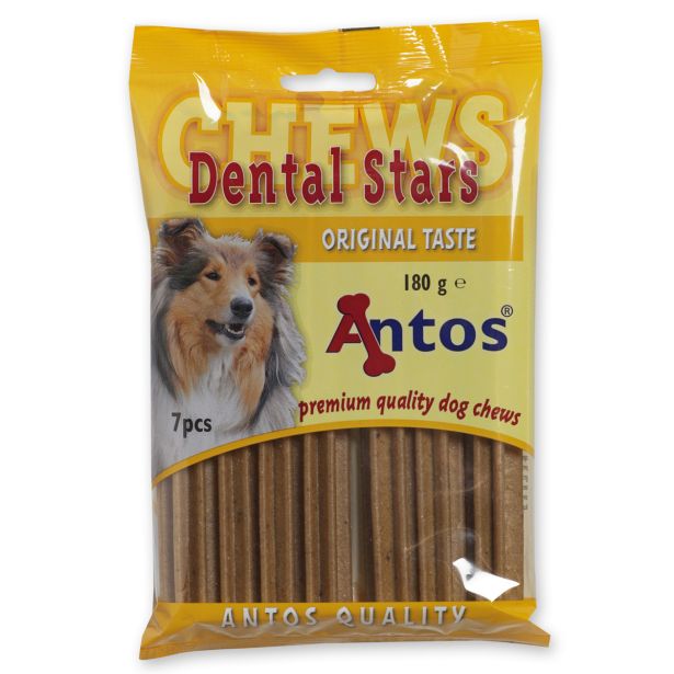 PRIBOLJŠEK ZA PSA ANTOS DENTAL STARS ZA PSE 7 KOS