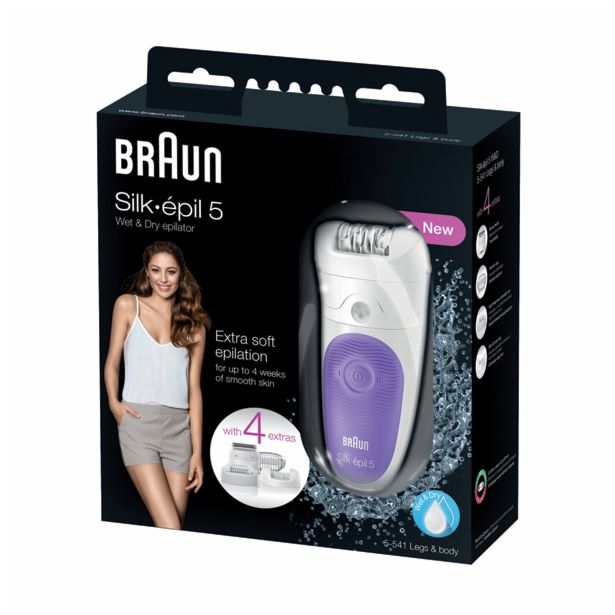 DEPILATOR BRAUN SILK-EPIL 5-541 EPILATOR BRAUN VIOLA