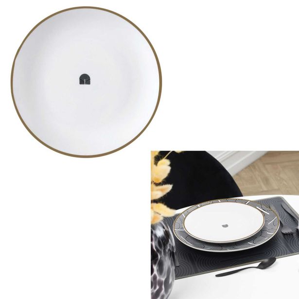 DESERTNI KROŽNIK HOME DECO 19 CM LOUNGE EDITION KERAMIKA