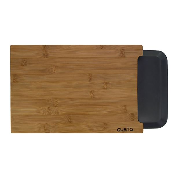 DESKA KAPIMEX 38X26X3.5 CM IZ BAMBUSA Z IZVLEČNIM PREDALOM