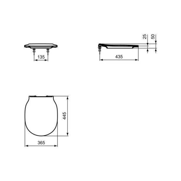 DESKA ZA WC ŠKOLJKO IDEAL STANDARD CONNECT AIR DUROPLAST SOFT CLOSE