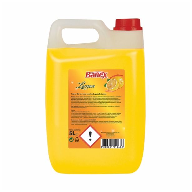 DETERGENT ZA POMIVANJE BANEX 5 L POWER GEL