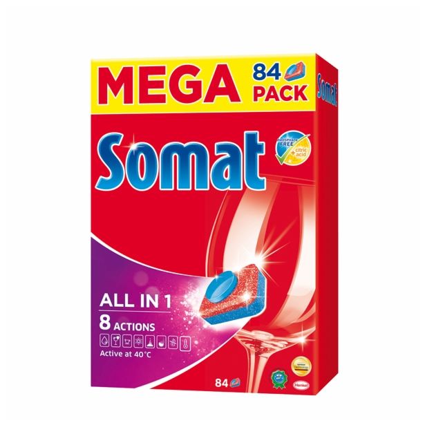 DETERGENT ZA POMIVANJE HENKEL SOMAT ALL IN ONE 84 KOS