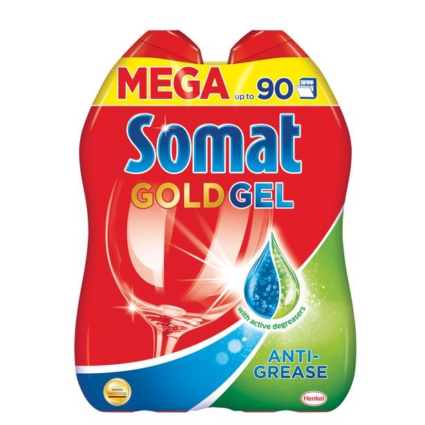 DETERGENT ZA POMIVANJE HENKEL SOMAT GEL ANTI GREASE 2X900ML