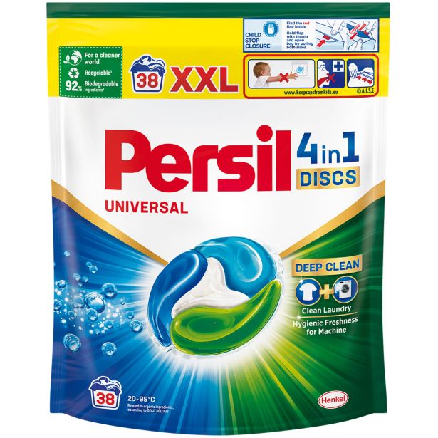 DETERGENT ZA PRANJE HENKEL LCH PERSIL DISCS UNIVERSAL 950G 38PRANJ