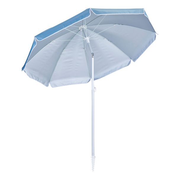 SENČNIK NATERIAL ZA PLAŽO VALI D200 MODER ALU, 160G