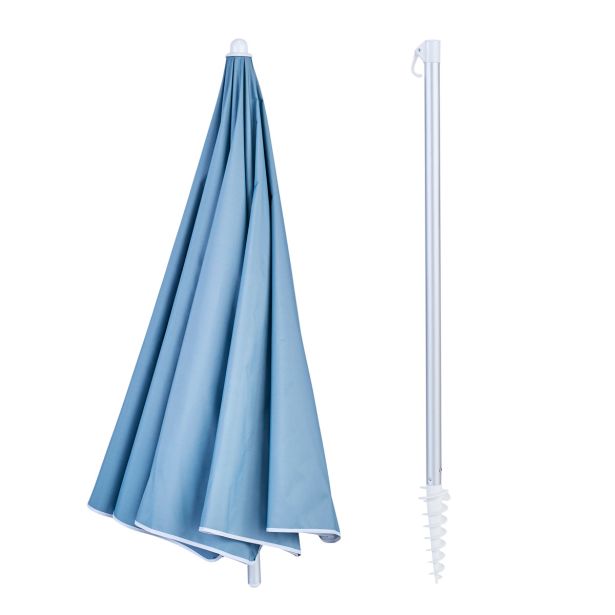 SENČNIK NATERIAL ZA PLAŽO VALI D200 MODER ALU, 160G