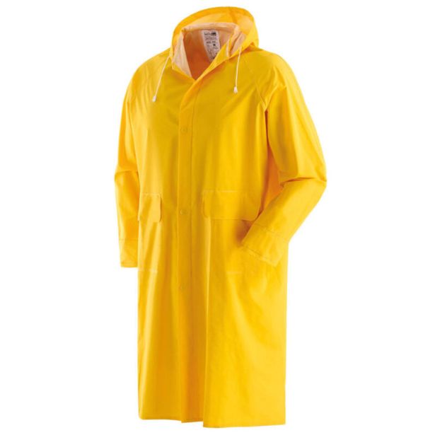 DEŽNO OBLAČILO RAINFALL DEŽNI PLAŠČ S KAPUCO RUMEN XL