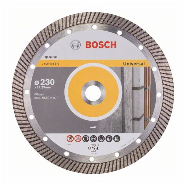 DIAMANTNA REZALNA PLOŠČA BOSCH 230X22MM ARM. BETON 15MM SEGMENT