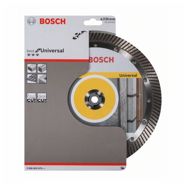 DIAMANTNA REZALNA PLOŠČA BOSCH 230X22MM ARM. BETON 15MM SEGMENT