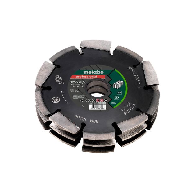 DIAMANTNA REZALNA PLOŠČA METABO 125X28X22.23 MM "UP" UNIVERZALNA