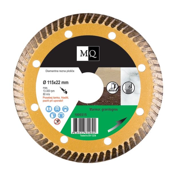 DIAMANTNA REZALNA PLOŠČA MQ 115X22 MM ZA GRANITOGRES