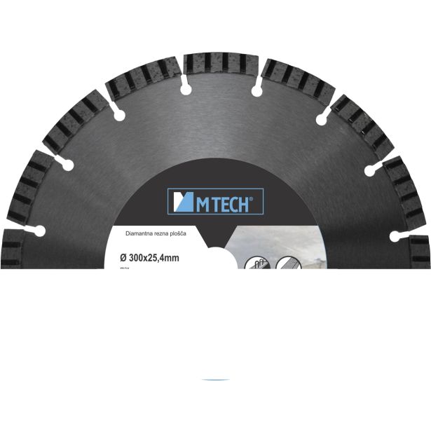 DIAMANTNA REZALNA PLOŠČA MTECH 400X25.4X10 MM ARMIRAN BETON, GRANIT