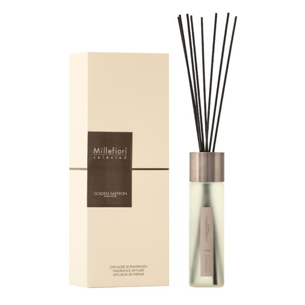 DIFUZOR MILLEFIORI 100 ML SELECTED GOLDEN SAFRON