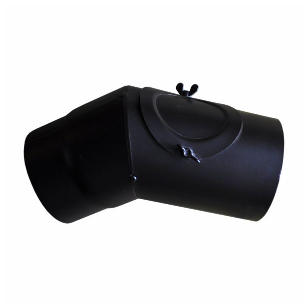 DIMNIŠKI PRIKLJUČEK ASADA KOLENO FI 160/45 S ČISTILNIMI VRATCI