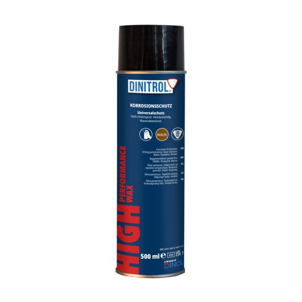 DINITROL HIGH PERFORMANCE WAX HR- & UBS 500 ML SPRAY TRANSPARENT