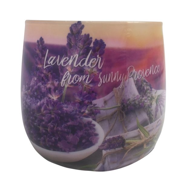 SVEČA MULLER DIŠEČA V KOZARCU 100 G LAVANDA