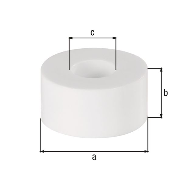 VEZNI ELEMENT ALBERTS DISTANČNIK FI 20X10MM BEL
