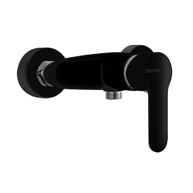 ARMATURA ZA TUŠ ITALMIX DIVINA 0400 MAT ČRNA BREZ PRHE IN GIBL. CEVI