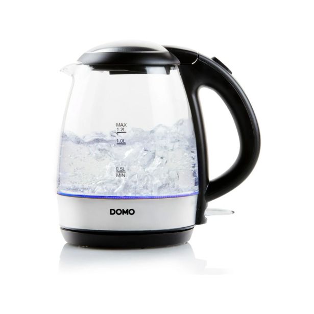 DOMO GRELNIK VODE STEKLO 1,2L DO9218WK