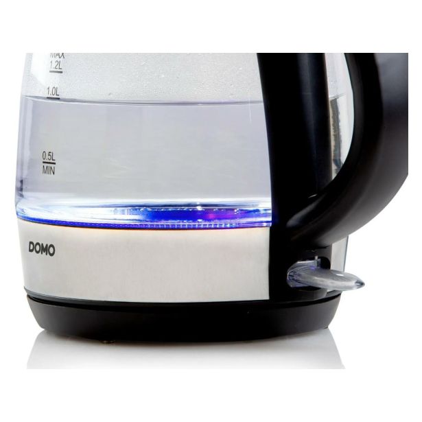 DOMO GRELNIK VODE STEKLO 1,2L DO9218WK