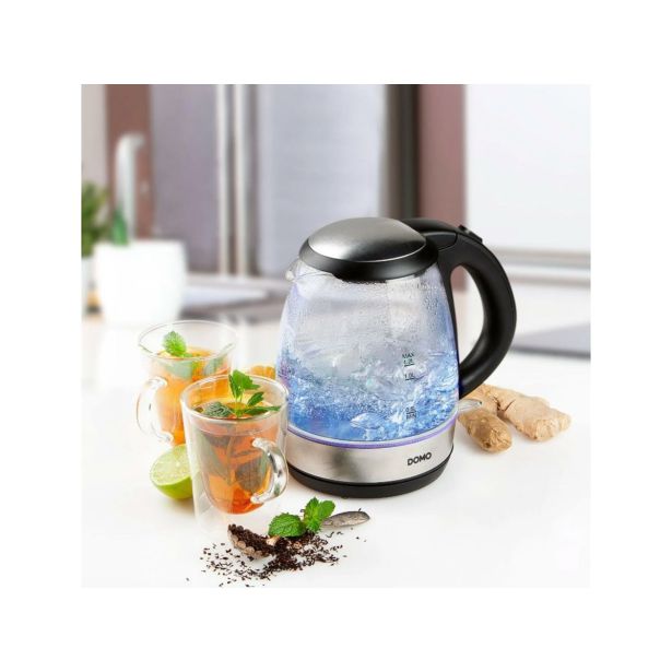 DOMO GRELNIK VODE STEKLO 1,2L DO9218WK