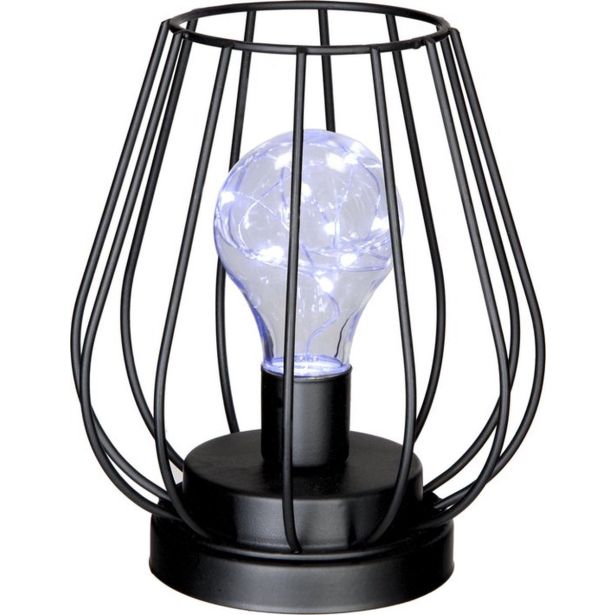 DODATEK ATMOSPHERE NAMIZNA LUČKA Z ŽARNICO KOVNSKA-ČRNA