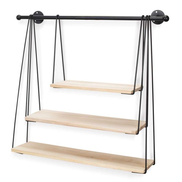 DODATEK HOME DECO POLICA NIHAJNA TRODELNA , SET ZA MONTAŽO