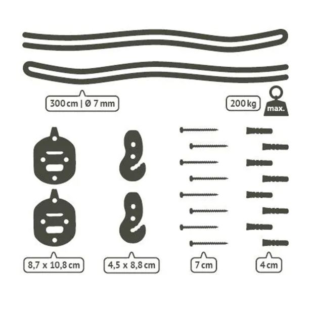 SET ZA GUGALNO MREŽO LA SIESTA CASAMOUNT BLACK