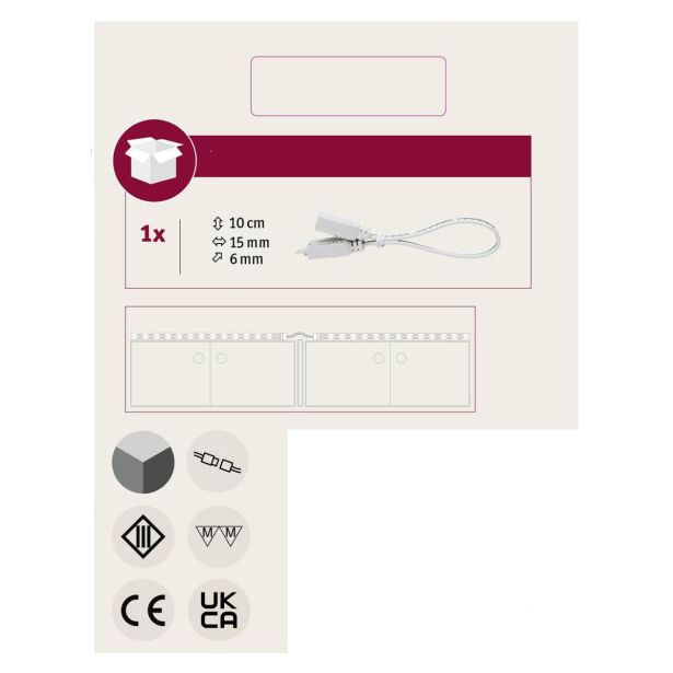 DODATEK ZA LED TRAK MAXLED KONEKTOR 10CM